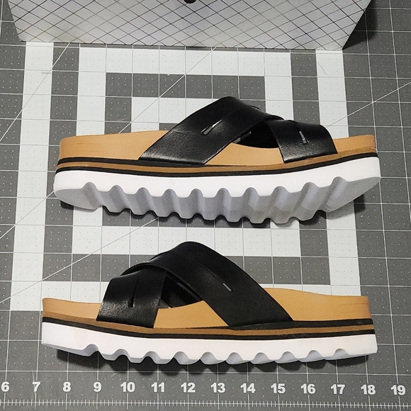 Reef Cushion Vista Hi Slip-on Platform Slide Sandals Women's Size 9 - Picture 8 of 15